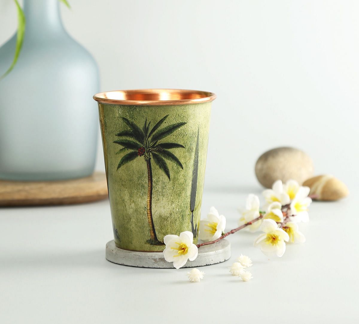 India Circus Palmeria Conifer Reiteration Copper Tumbler