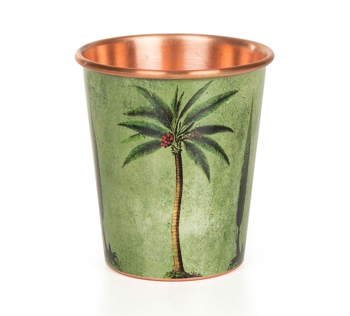 India Circus Palmeria Conifer Reiteration Small Copper Tumbler