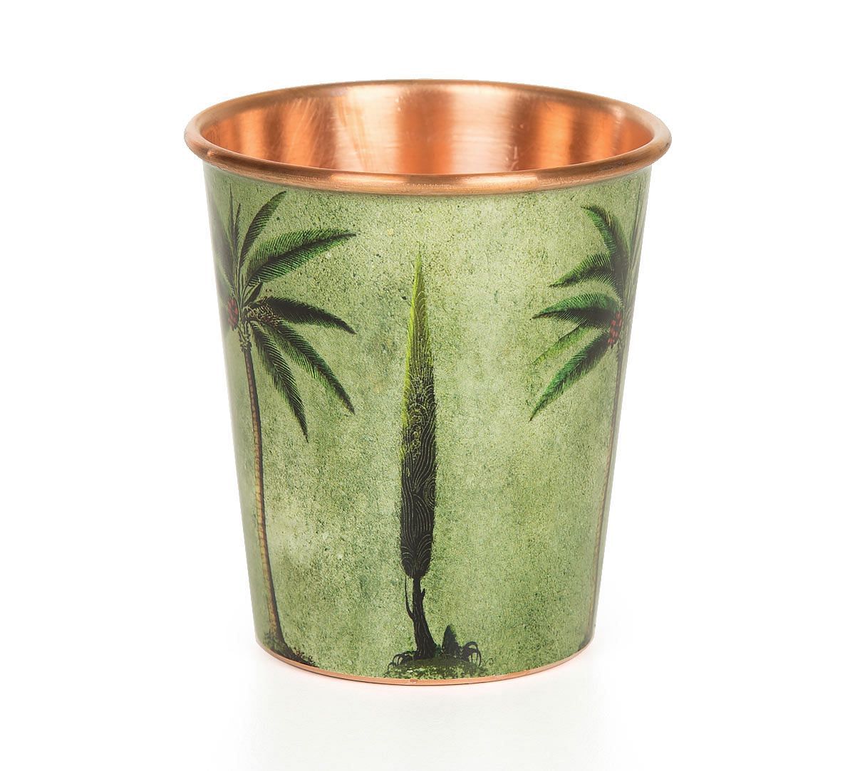 India Circus Palmeria Conifer Reiteration Small Copper Tumbler