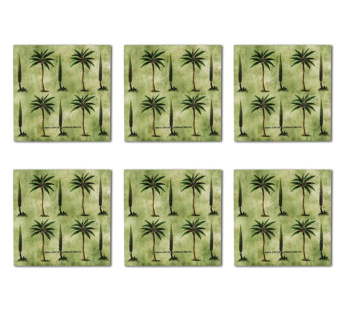 India Circus Palmeria Conifer Reiteration Table Coaster