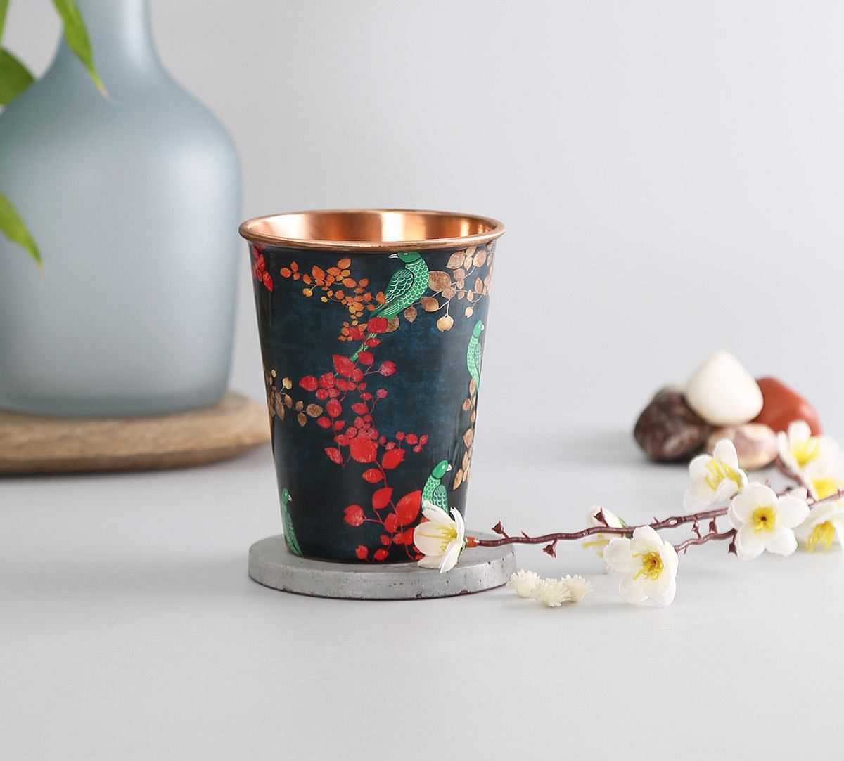India Circus Parrots of the night Copper Tumbler