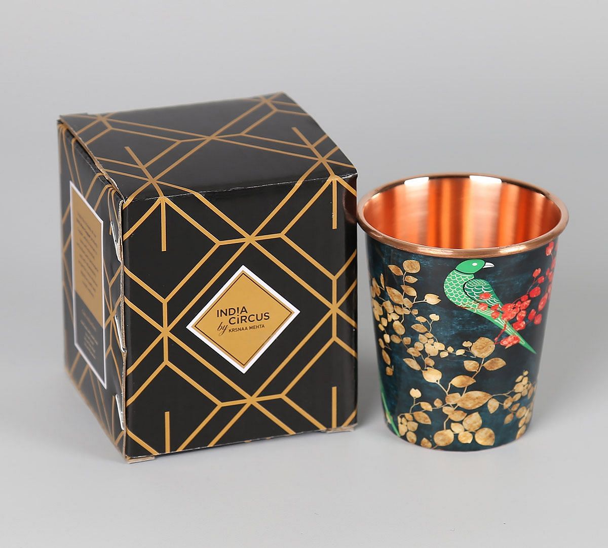 India Circus Parrots of the night Small Copper Tumbler