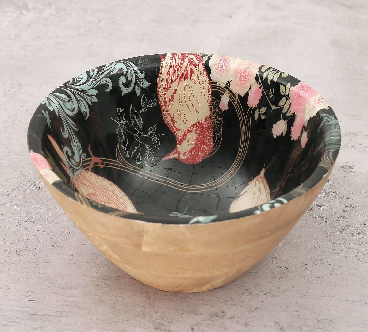 India Circus Passerine Calling Wooden Bowl