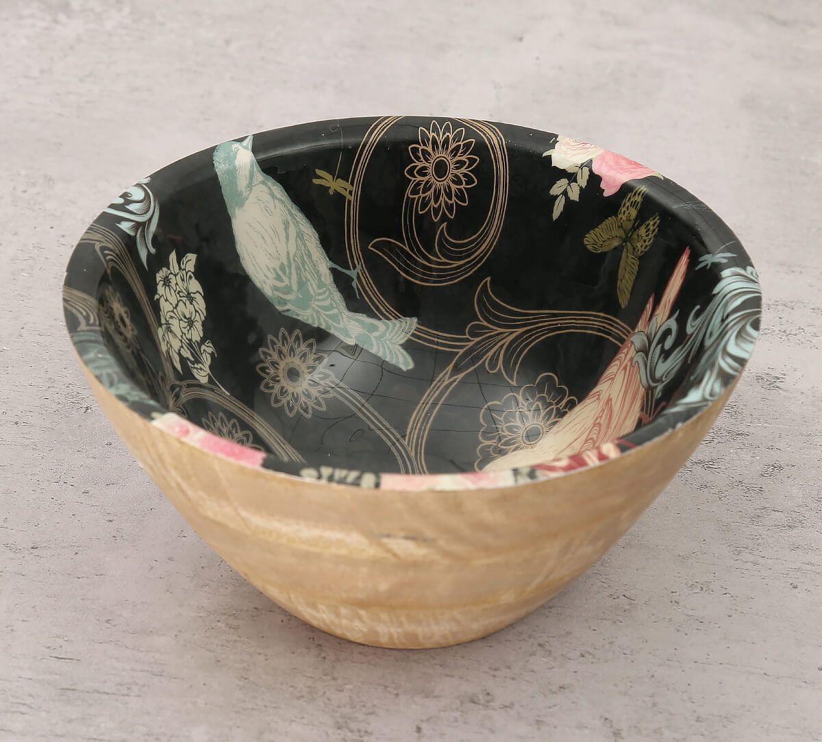 India Circus Passerine Calling Wooden Bowl