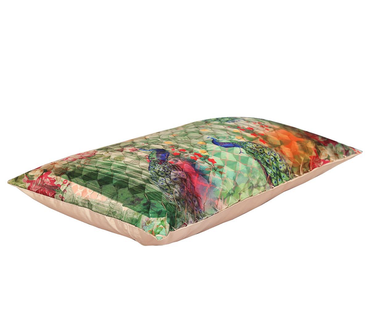 India Circus Peacock Dwar Decorative Scale Cushion Cover