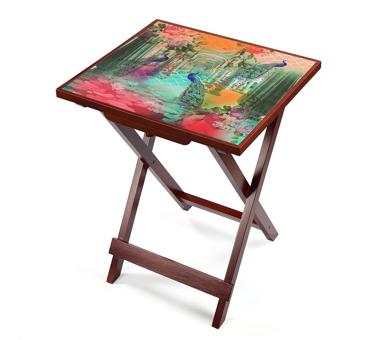 India Circus Peacock Dwar Side Table