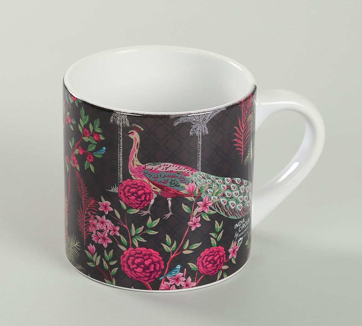 India Circus Peacock Garden Espresso Mug