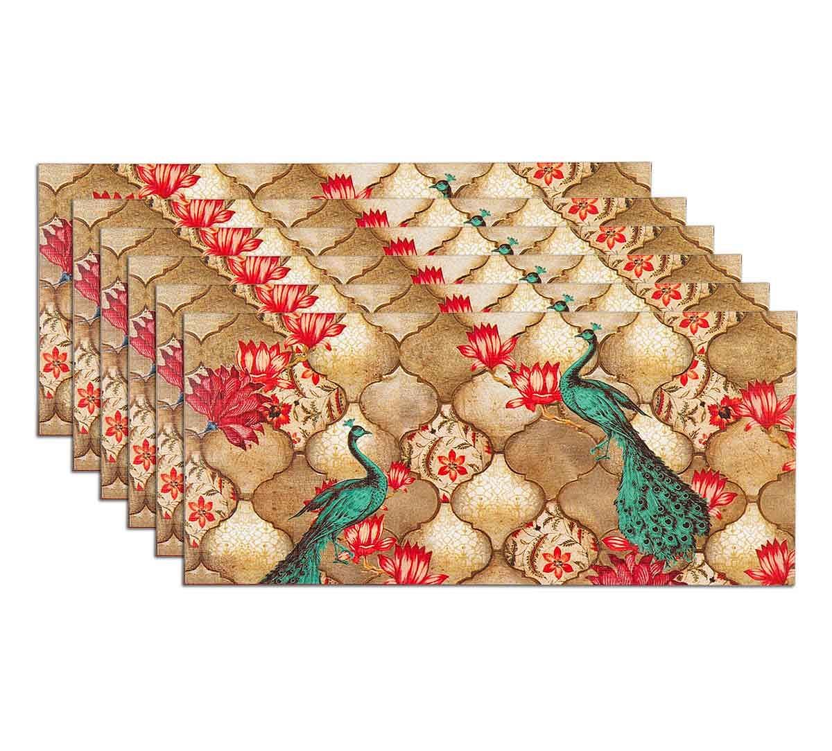 India Circus Peacocks Lotus Orchard Gift Envelope Set of 6