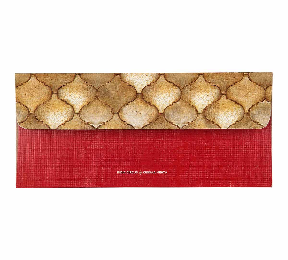 India Circus Peacocks Lotus Orchard Gift Envelope Set of 6