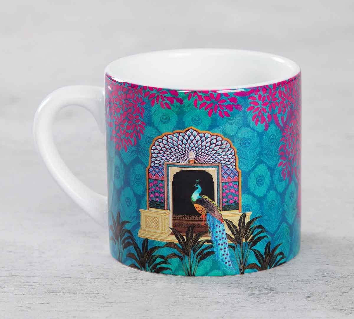 India Circus Phasianidae Monastery Coffee Mug Small