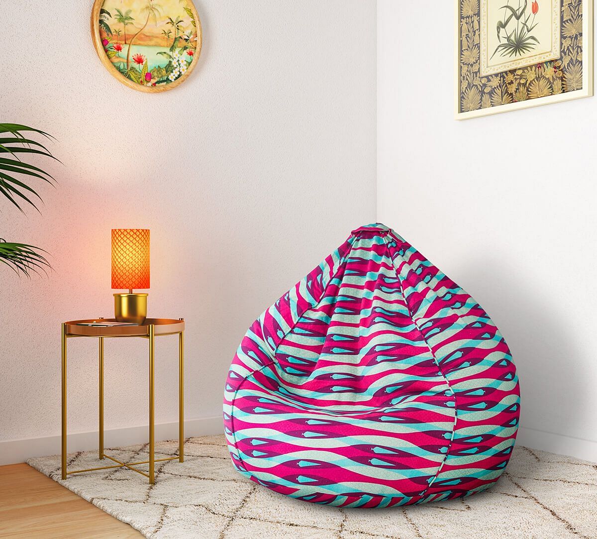 India Circus Pine Twist Bean Bag Cover