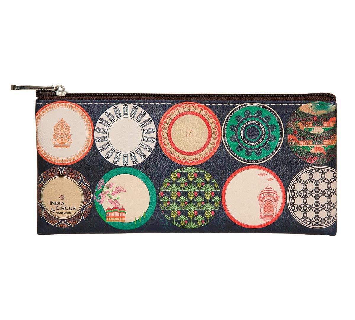 India Circus Platter Portrayal Small Utility Pouch