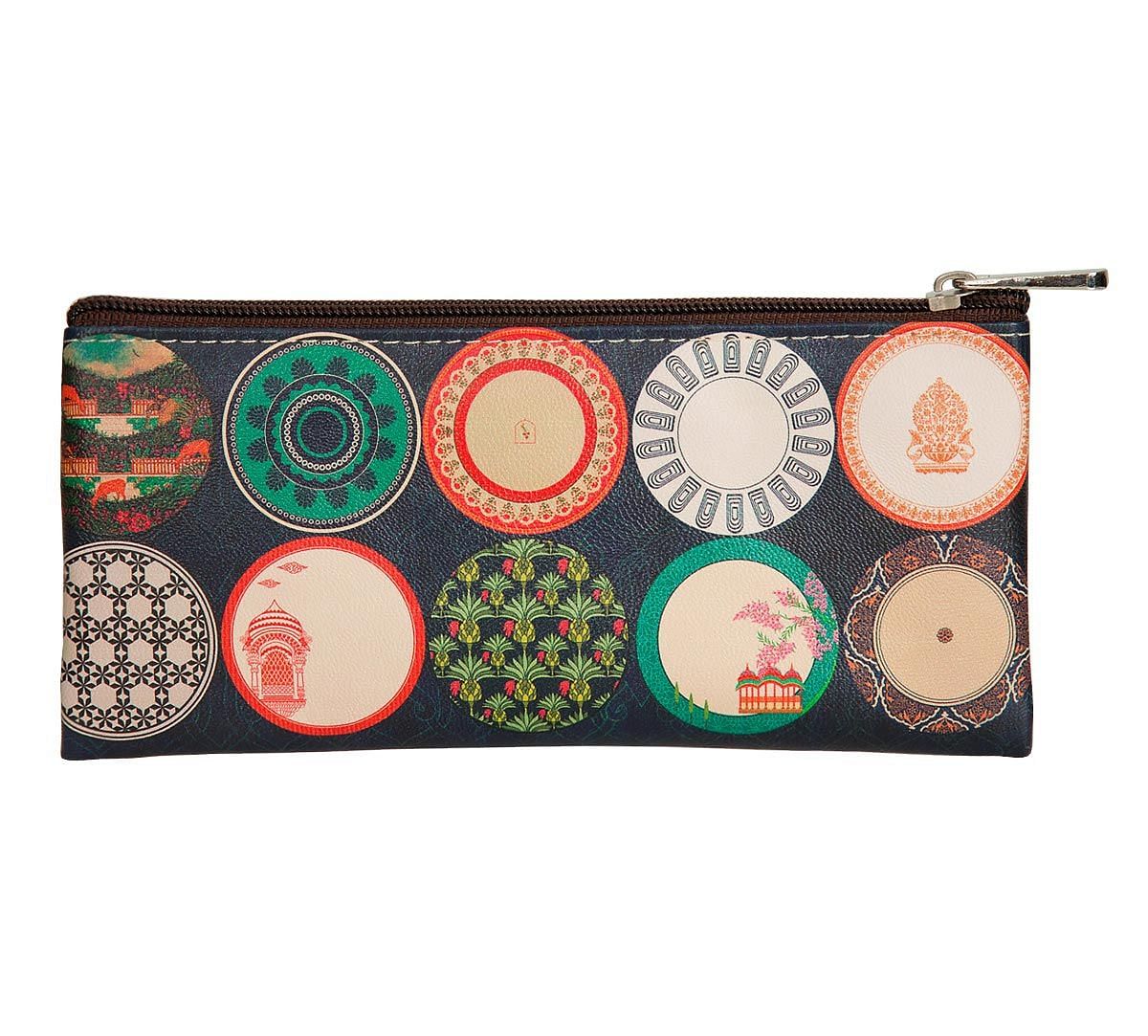 India Circus Platter Portrayal Small Utility Pouch