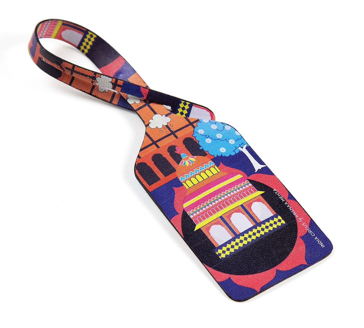 India Circus Pop Courtyard Travel Tag Set of 2