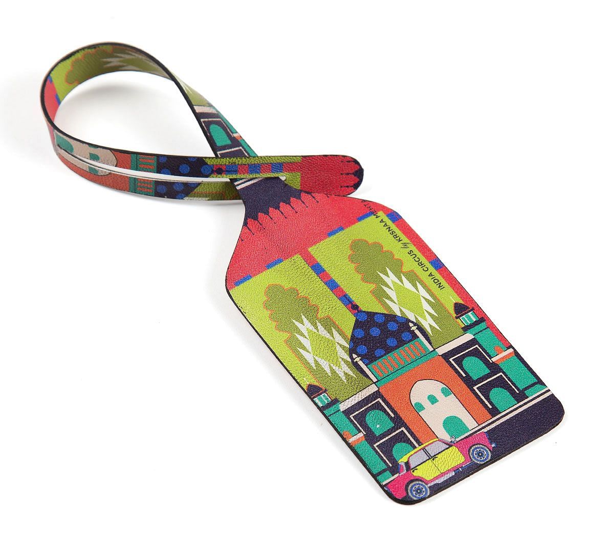 India Circus Pop Taj Taxi Travel Tag Set of 2