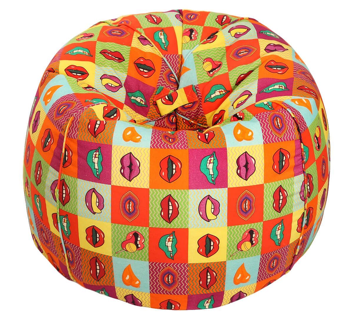 India Circus Popsicle Lips Bean Bag Cover