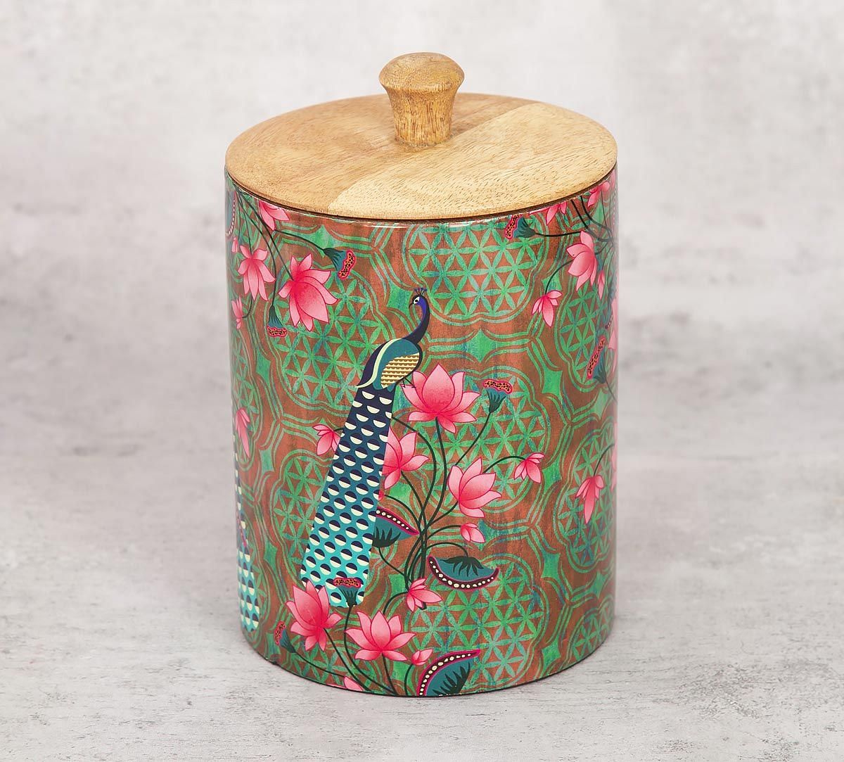 India Circus Realm of Pride Medium Wooden Jar