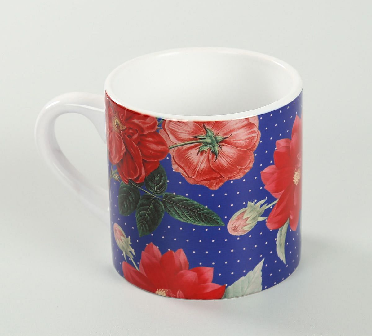 India Circus Red Blooms Espresso Mug