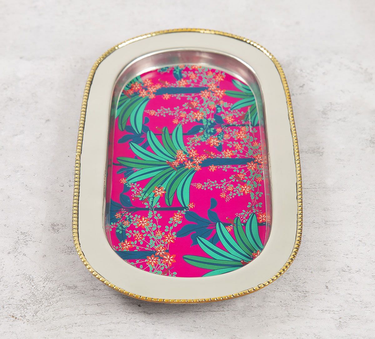 India Circus Royal Palms Steel Serving Tray