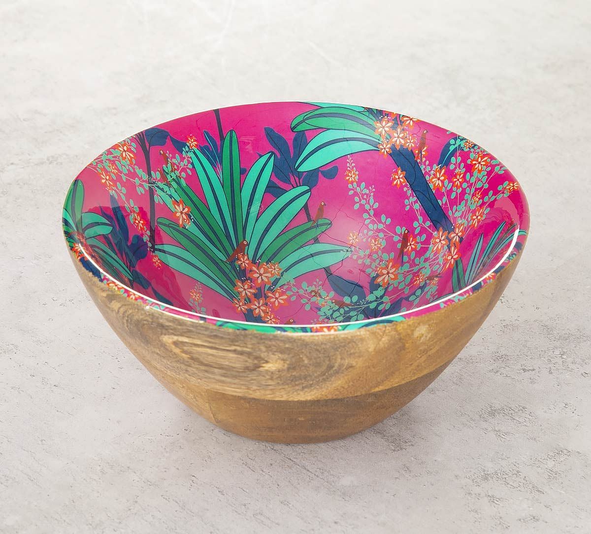 India Circus Royal Palms Wooden Bowl