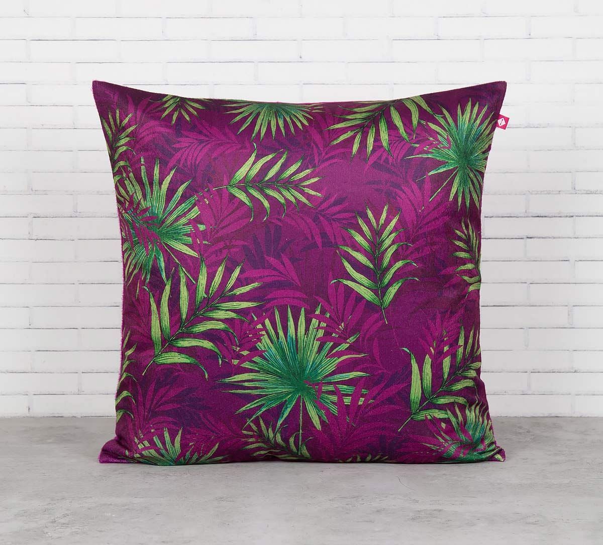 India Circus Sangria Tropical Fall Blended Velvet Cushion Cover