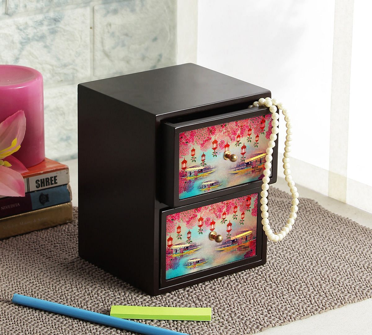 India Circus Scarlet Shadow Chest of Drawer