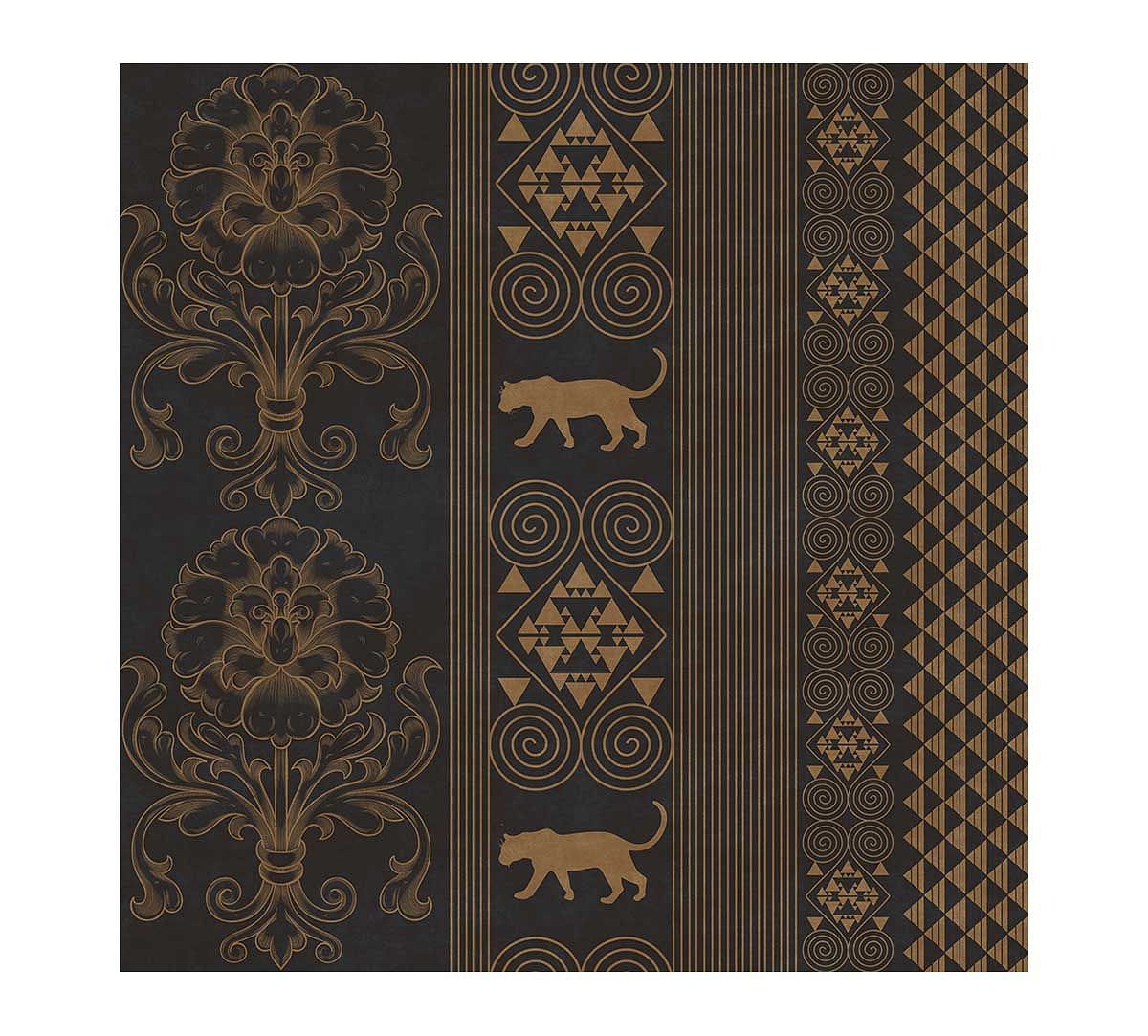 India Circus Shimmering Scriptures of the Jaguar Wallpaper