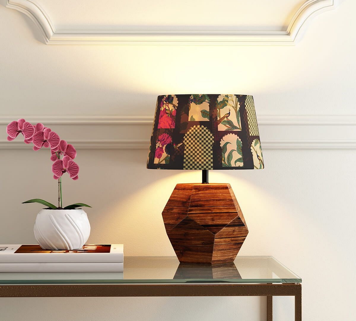 India Circus Signature Windows Hexagonal Lamp Shade