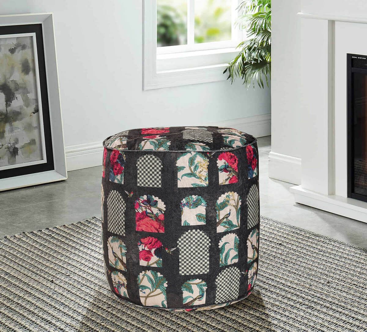 India Circus Signature Windows Pouffe