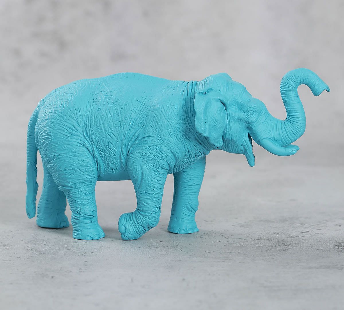 India Circus Sky Blue Baby Tusker Figurine