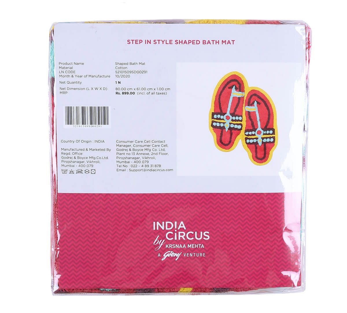 India Circus Step in Style Shape Bath Mat