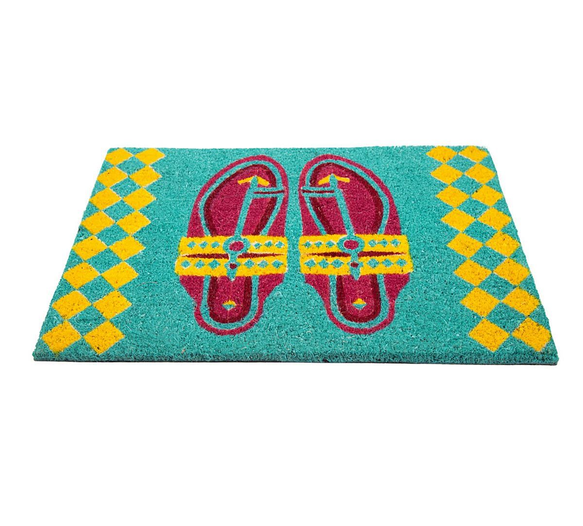 India Circus by Krsnaa Mehta Step in Style Teal Doormat