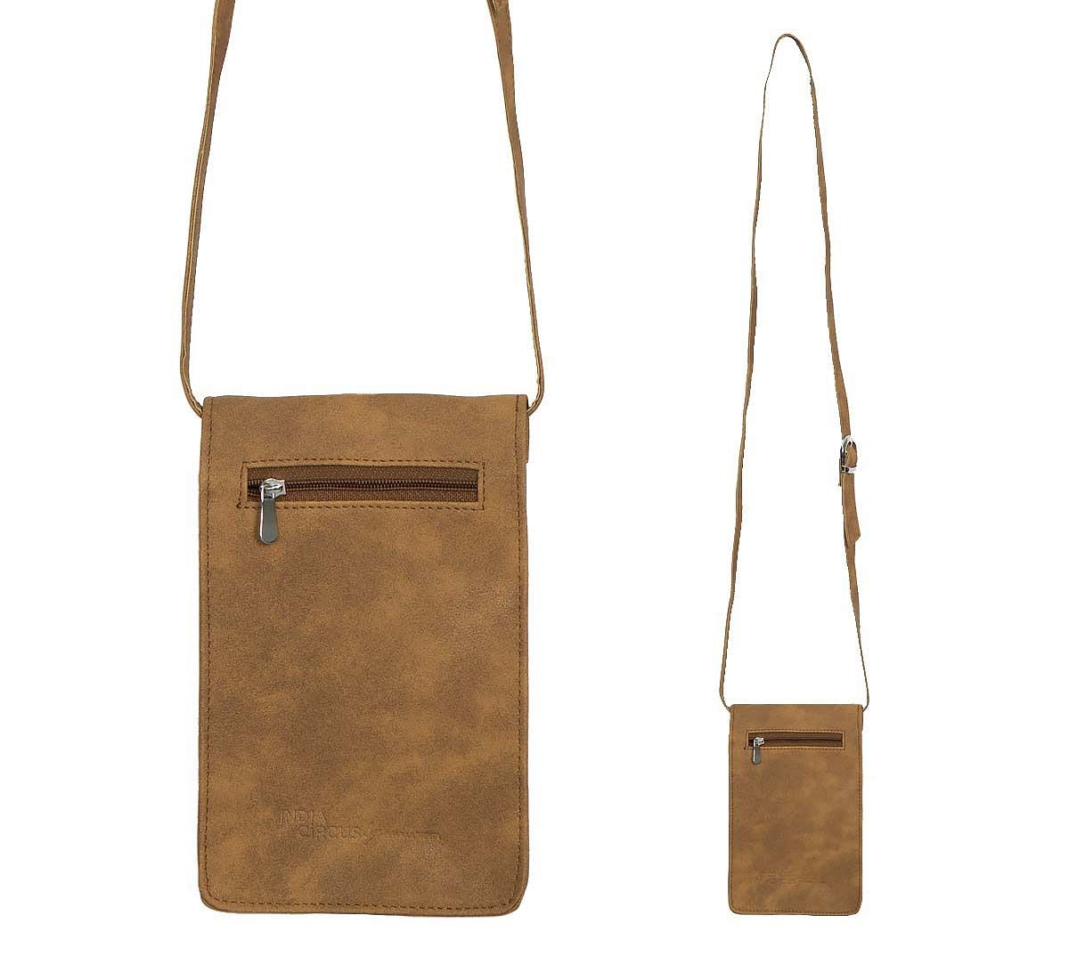 India Circus Teal Forest Fetish Mobile Sling Bag