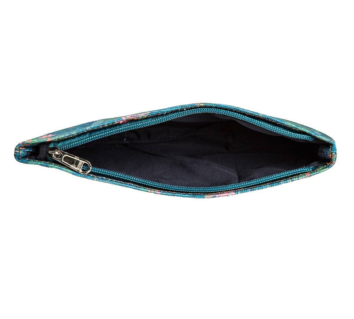 India Circus Teal Forest Fetish Small Utility Pouch