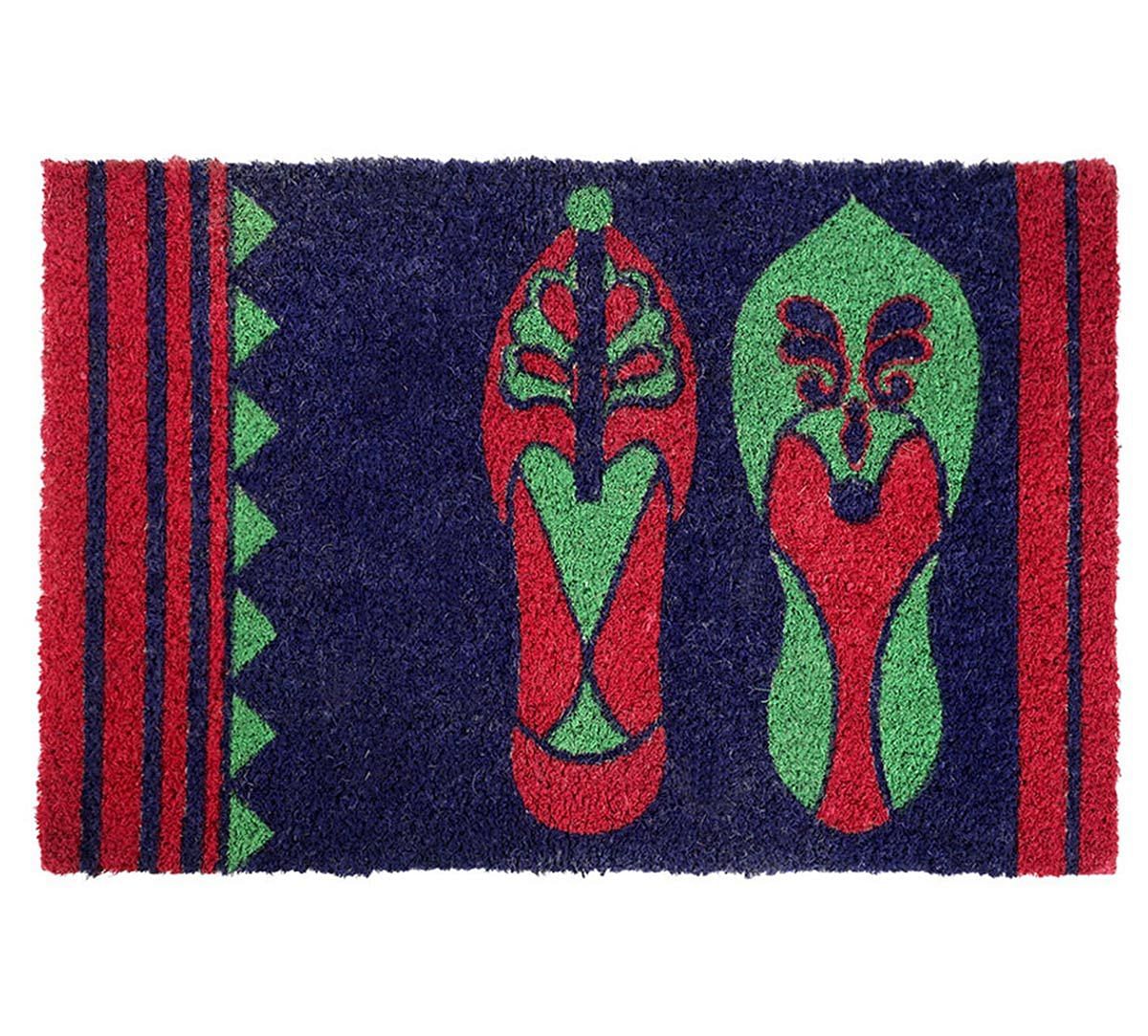 India Circus Technicolor Jootis Blues Doormat