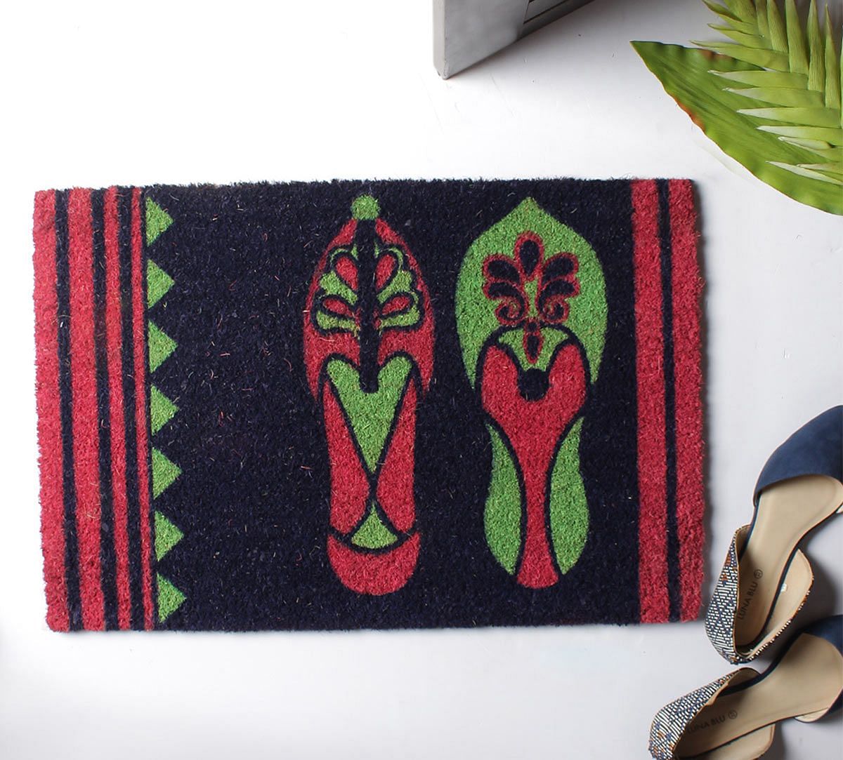 India Circus Technicolor Jootis Blues Doormat