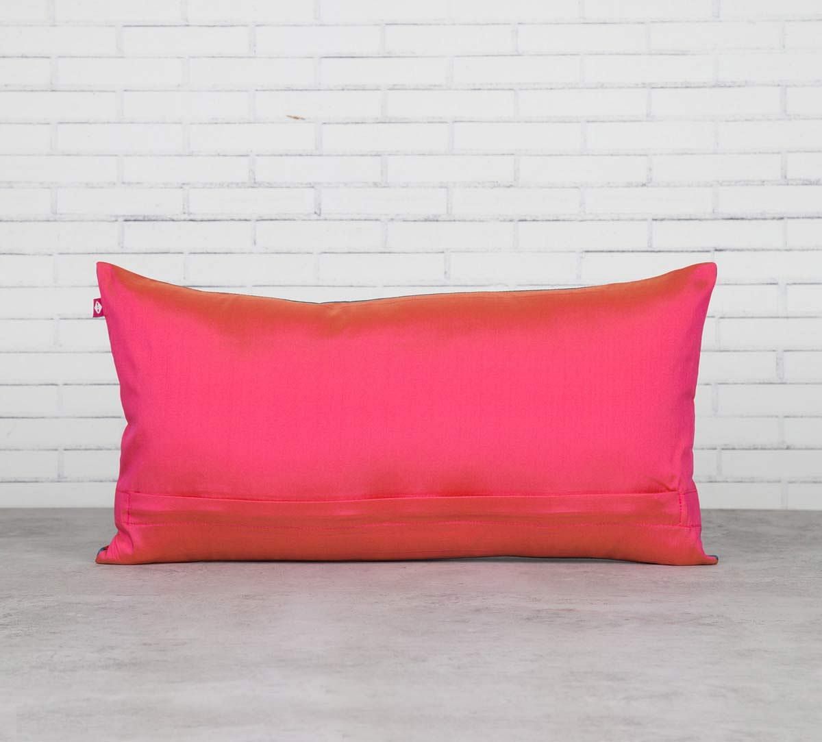 India Circus The Lotus Chronometer Blended Taf Silk Cushion Cover