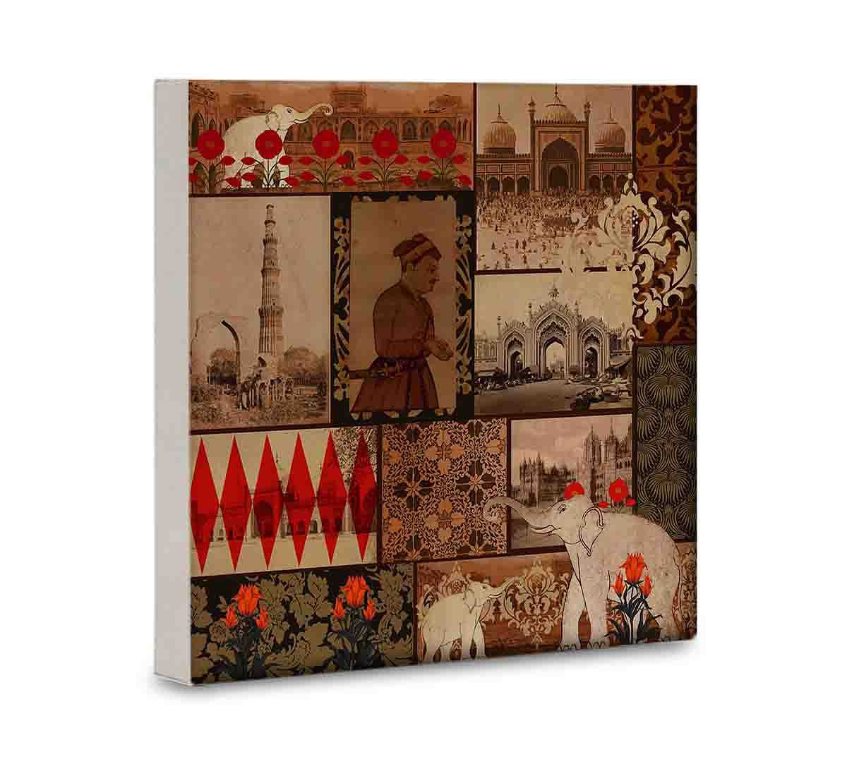 India Circus The Mughal Era 16x16 and 24x24 Canvas Wall Art