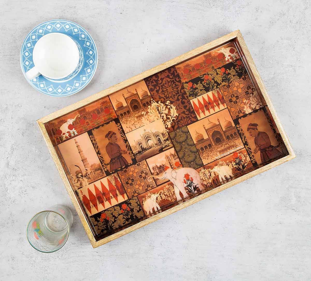 India Circus The Mughal Era Serving Tray