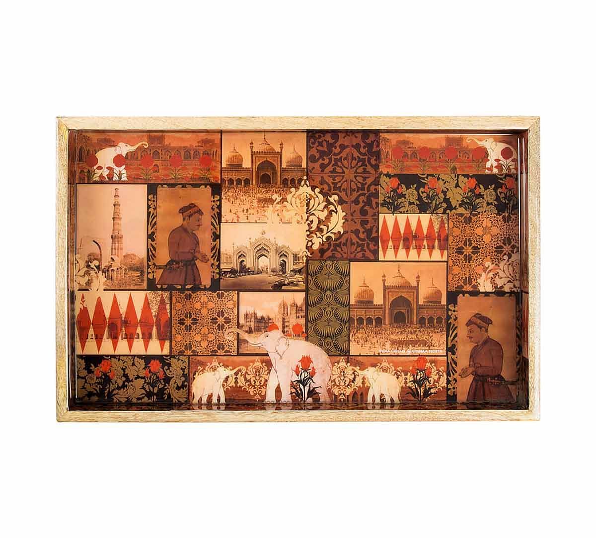 India Circus The Mughal Era Serving Tray
