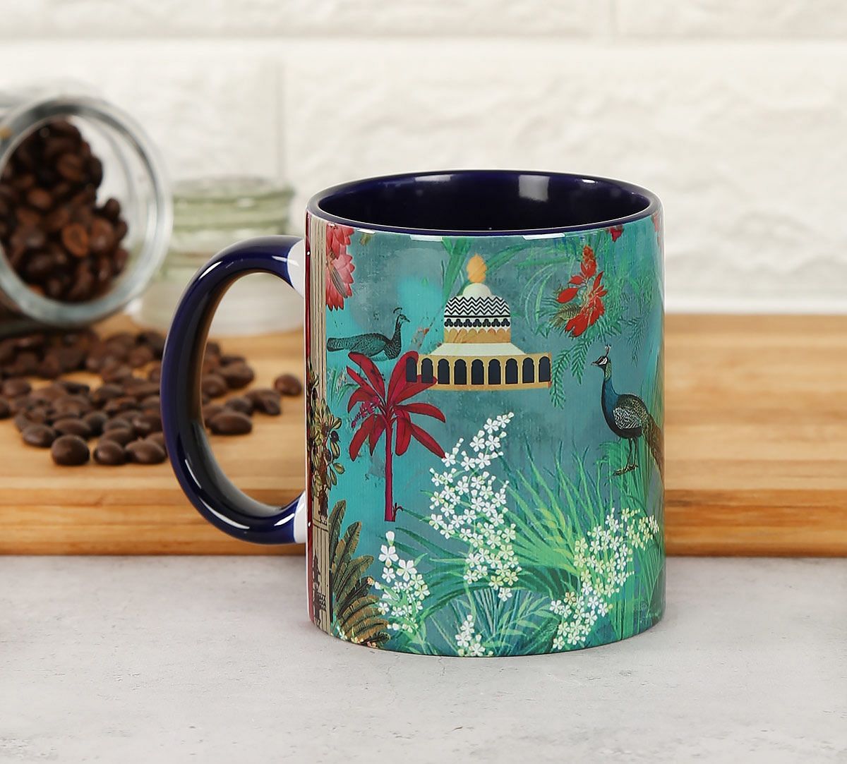 India Circus The Peacock Throne Coffee Mug