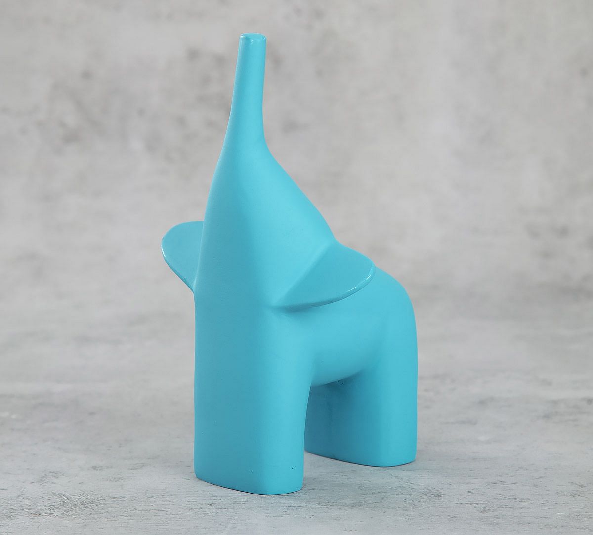 India Circus The Sky Blue Happy Elephant Figurine