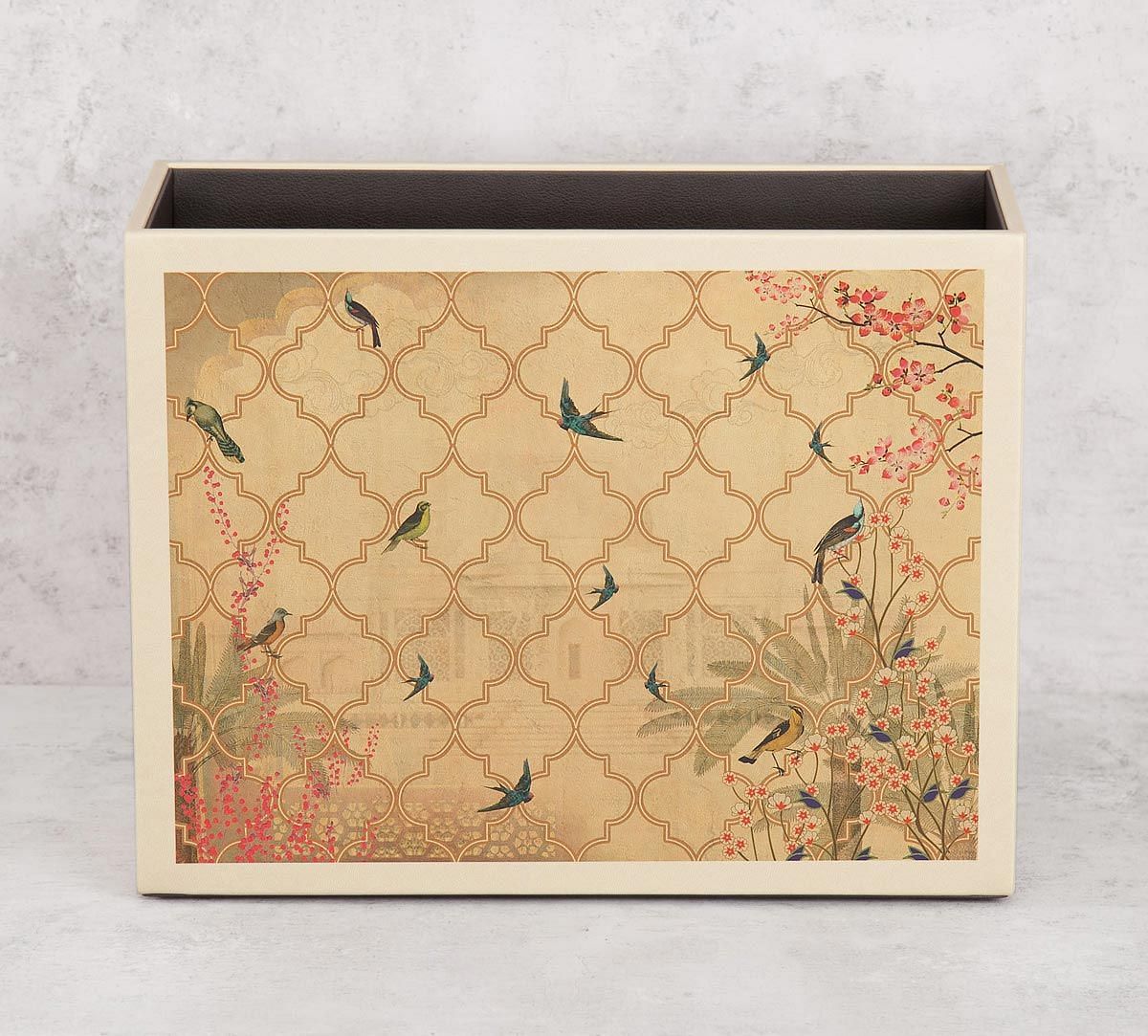 India Circus The World from my Window Leather Desk Organiser