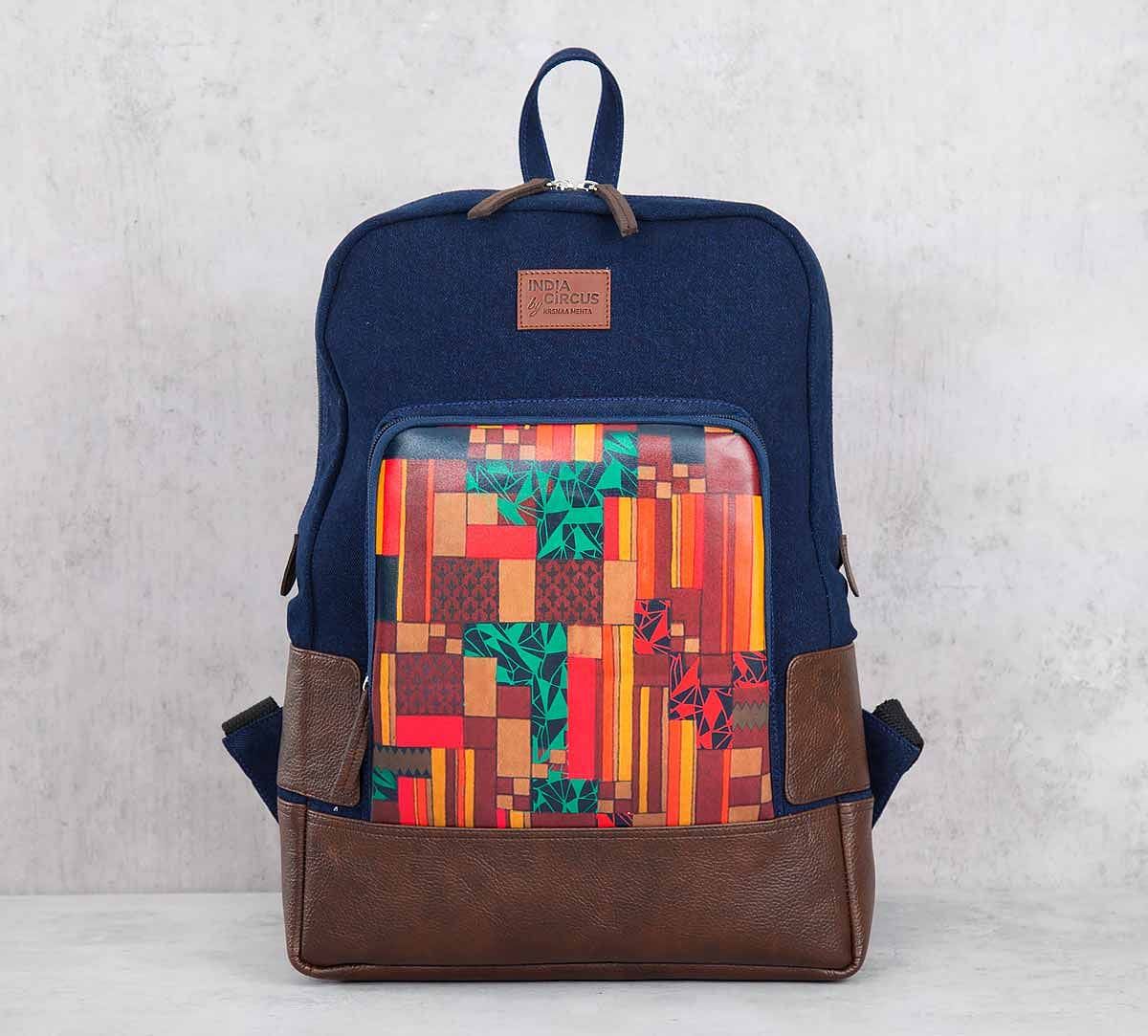 India Circus Tiled Extravaganza Denim Backpack