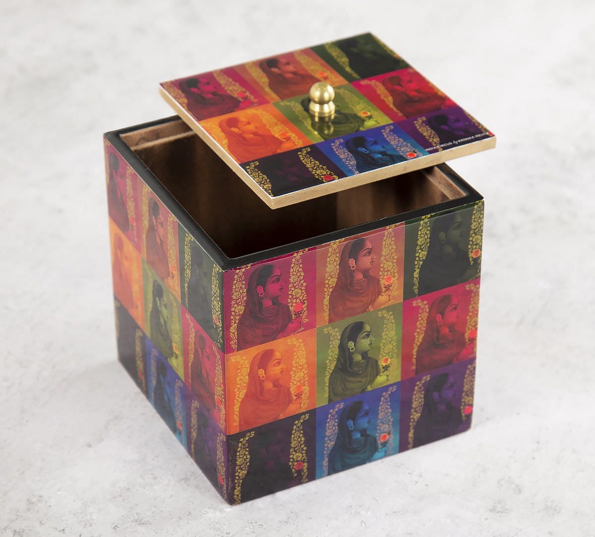 India Circus Tinted Queen Square Storage Box