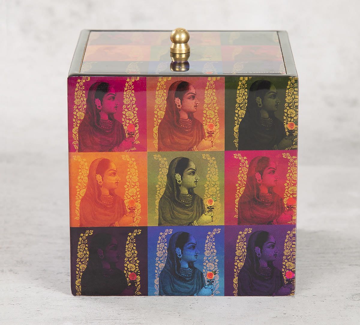 India Circus Tinted Queen Square Storage Box