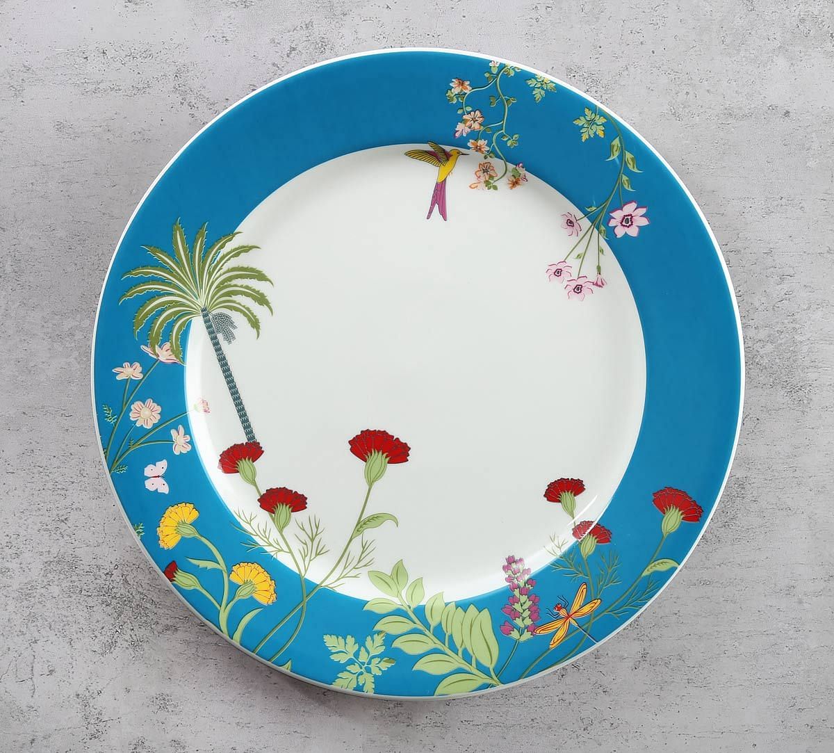 India Circus Tropical Island Living Dinner Plate