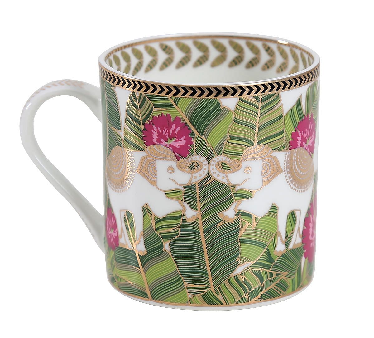 India Circus Tropical Tusker Coffee Mug Set of 6