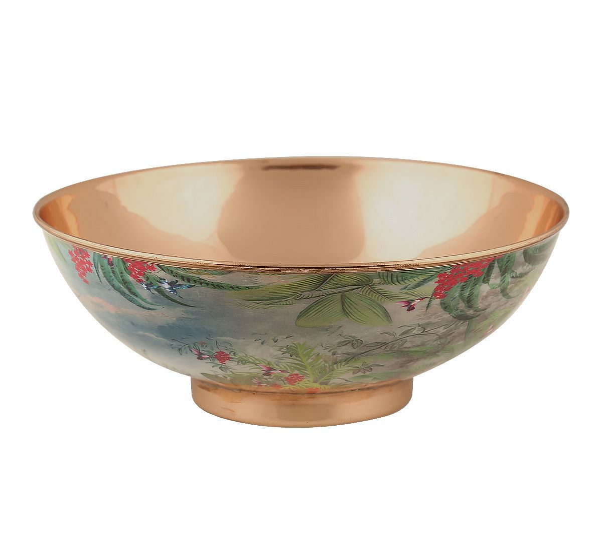 India Circus Tropical View Copper Bowl