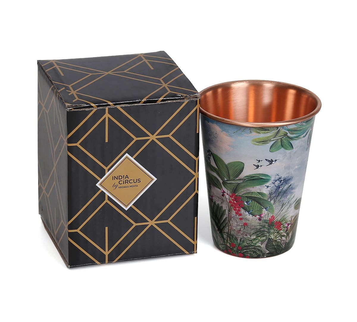 India Circus Tropical View Copper Tumbler